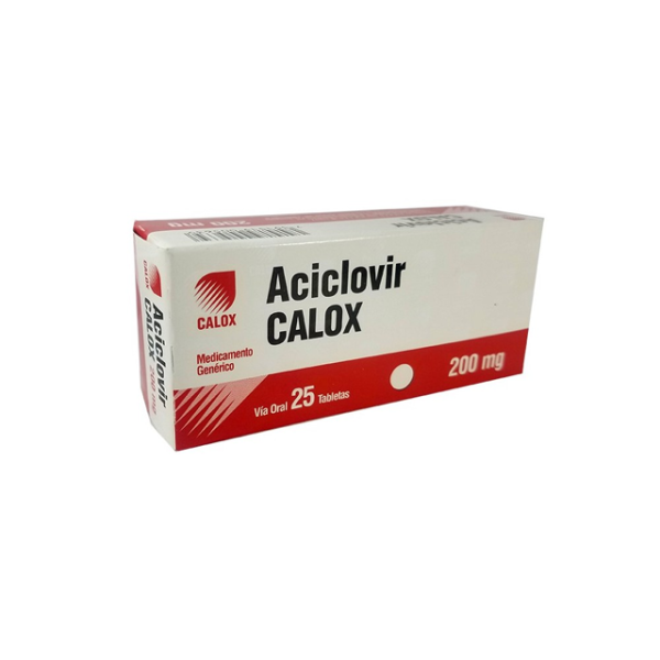 ACICLOVIR 200 MG X 25 TABLETAS CALOX