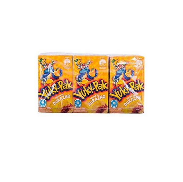 JUGO YUKERY DURAZNO  X 250 ML  3 TRIPACK